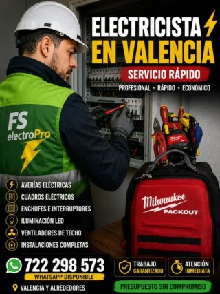 Electricista profesional en valencia