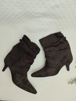 Botines marrones tacón talla 36