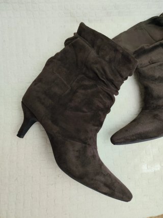 Botines marrones tacón talla 36