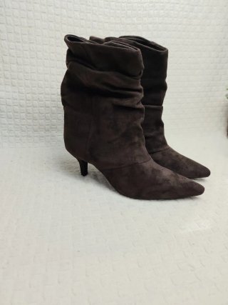 Botines marrones tacón talla 36