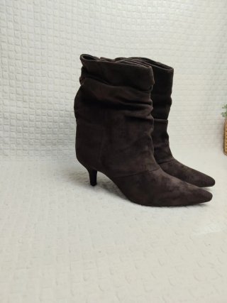 Botines marrones tacón talla 36