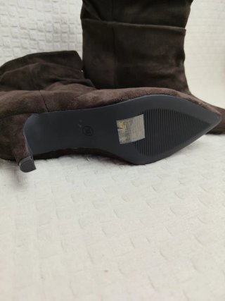 Botines marrones tacón talla 36