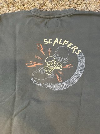 Sudadera Scalpers Gris Talla XS