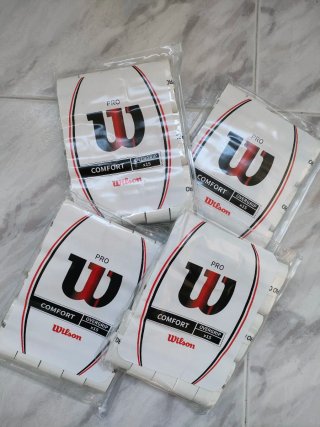 60 Wilson Pro Overgrip blancos lisos tenis padel