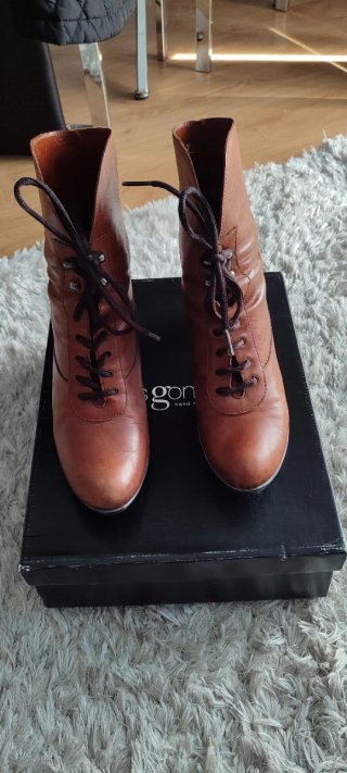 Botines de Piel Marrón Luis Gonzalo Talla 37