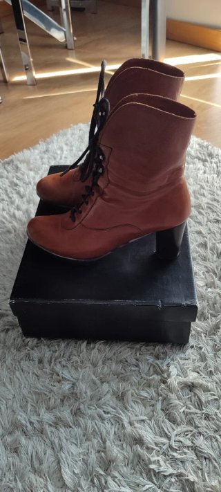 Botines de Piel Marrón Luis Gonzalo Talla 37