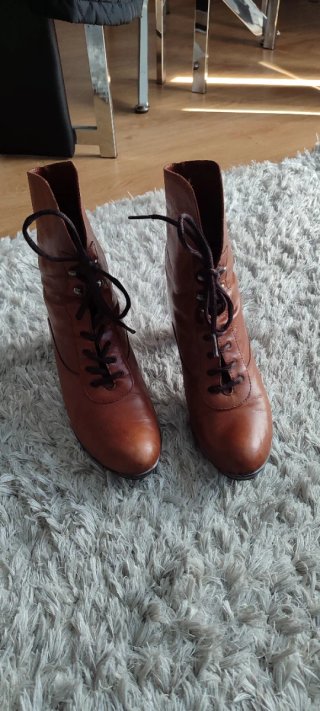 Botines de Piel Marrón Luis Gonzalo Talla 37