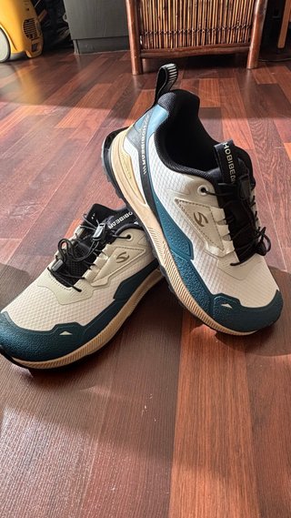 Deportivas Hobibear beige y verde azulado