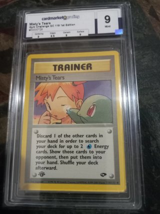 Carta Pokémon Misty's Tears 118 1st Edición