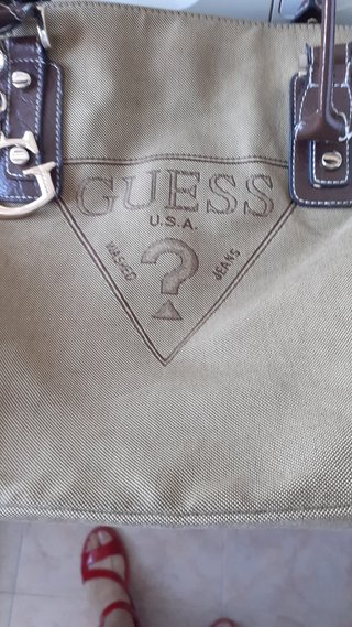 Bolso Guess Beige y Marrón