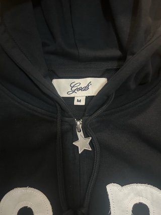 Sudadera con cremallera Fake Gods Negra Nueva