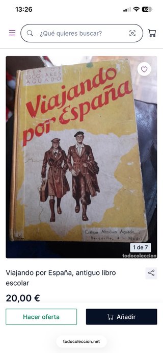 Libro antiguo “VIAJANDO POR ESPAÑA”.