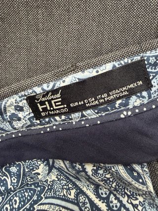 Traje Mango Gris Talla M