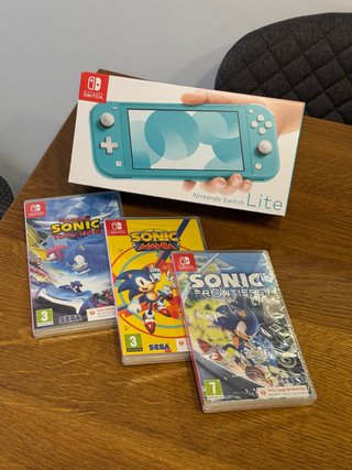 NUEVO: Nintendo Switch Lite + 3 Juegos Sonic