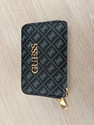 Monedero Tarjetero Guess Negro