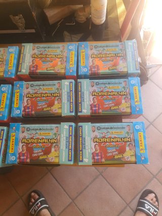 Cajas Panini Adrenalyn 2020-2021 sin abrir