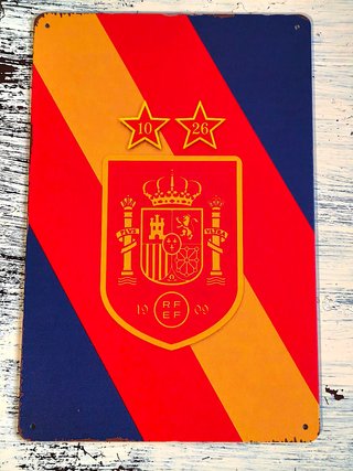 Cartel Metálico Selección Española de Fútbol