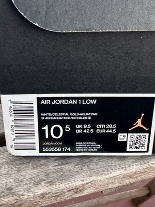 Nike Air Jordan 1 Low 553558-174 Aquatone