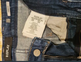 Vaqueros Replay Azules para Hombre