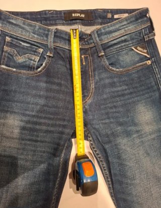 Vaqueros Replay Azules para Hombre