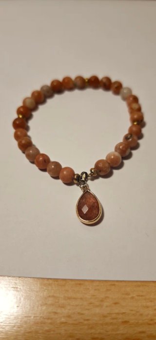 Pulsera de cuentas Jaspe con colgante