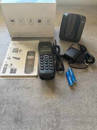 Teléfono Inalámbrico Gigaset A116 Negro