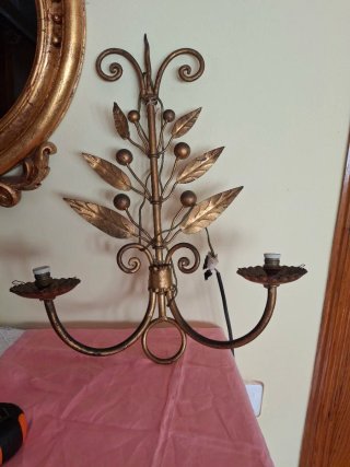 Aplique de pared estilo ferroart