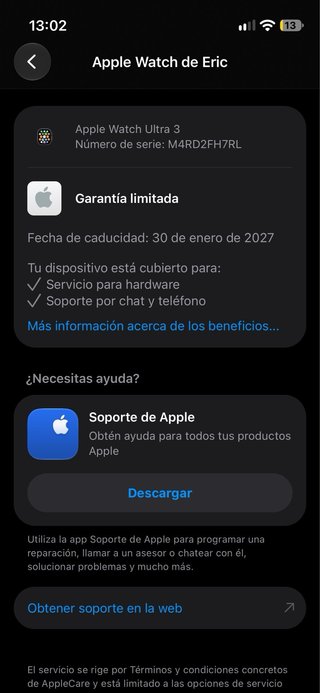 Apple Watch Ultra 3 Negro
