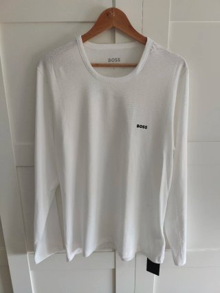 Camiseta Boss Manga Larga Blanca Talla L