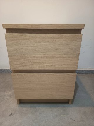 Cajoneras Ikea Negras y Madera 2X1