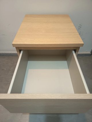 Cajoneras Ikea Negras y Madera 2X1