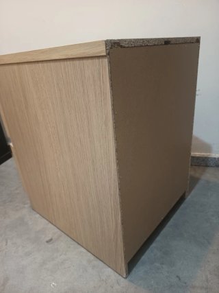 Cajoneras Ikea Negras y Madera 2X1