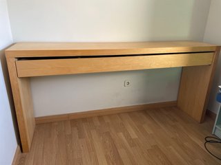 Mobile alto con cassetto in legno Ikea