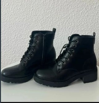 Botines de piel negros mujer MARYPAZ