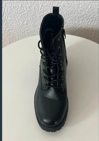 Botines de piel negros mujer MARYPAZ