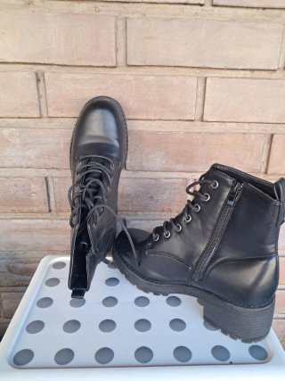 Botines de piel negros mujer MARYPAZ