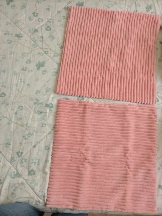 Fundas de cojín de pana rosa