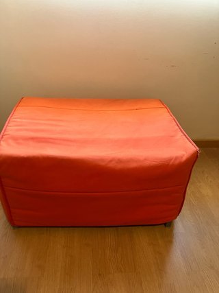 Puf Cama Plegable Naranja