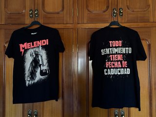 Pack 2 camisetas merchandising oficial de melendi