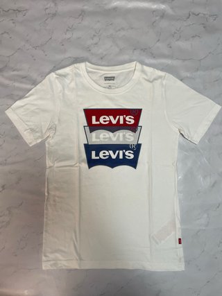 Camiseta Levi's Blanca Logo Múltiple