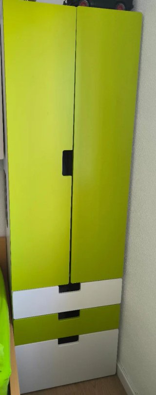 Armario Smastad verde y blanco