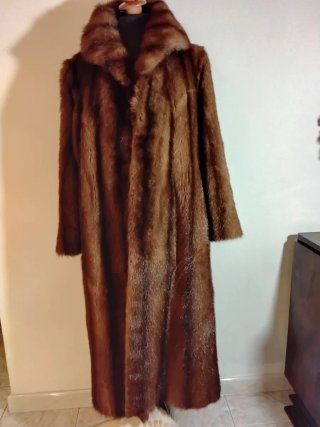 Cappotto lungo pelliccia murmel