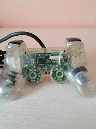 Controller Joystick PlayStation 1 Trasparente