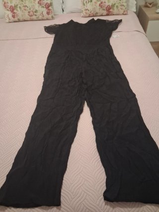 Mono Negro de Encaje Talla 40