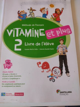 Vitamine et plus 2 méthode de français. Livre d...
