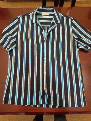 Camisas Hawaiana Rayas Mango Talla L