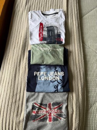 Lote de 4 Camisetas Pepe Jeans Talla M