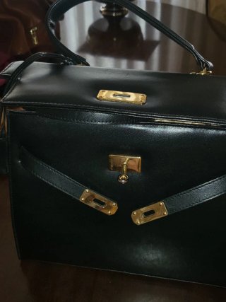 Bolso piel de vestir negro