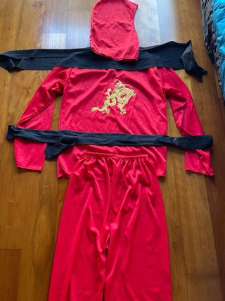 Disfraz Ninja Rojo Talla 10-14