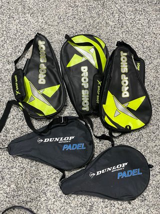 Lote Fundas para palas de pádel Drop Shot y Dunlop